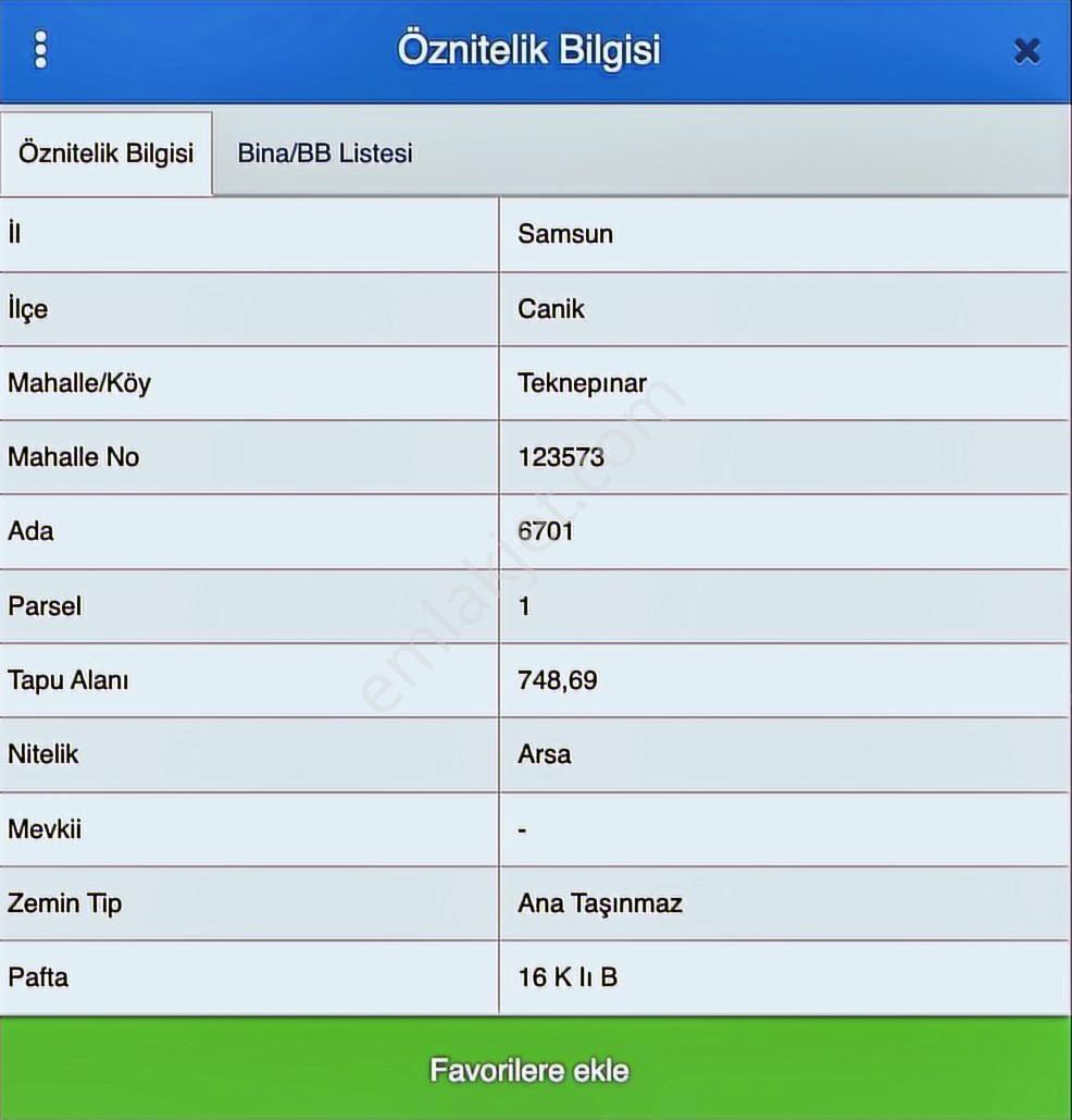 Canik Teknepınar Da 6 Kata İmarlı Deniz Manzaralı Satılık Arsa - Görsel 13