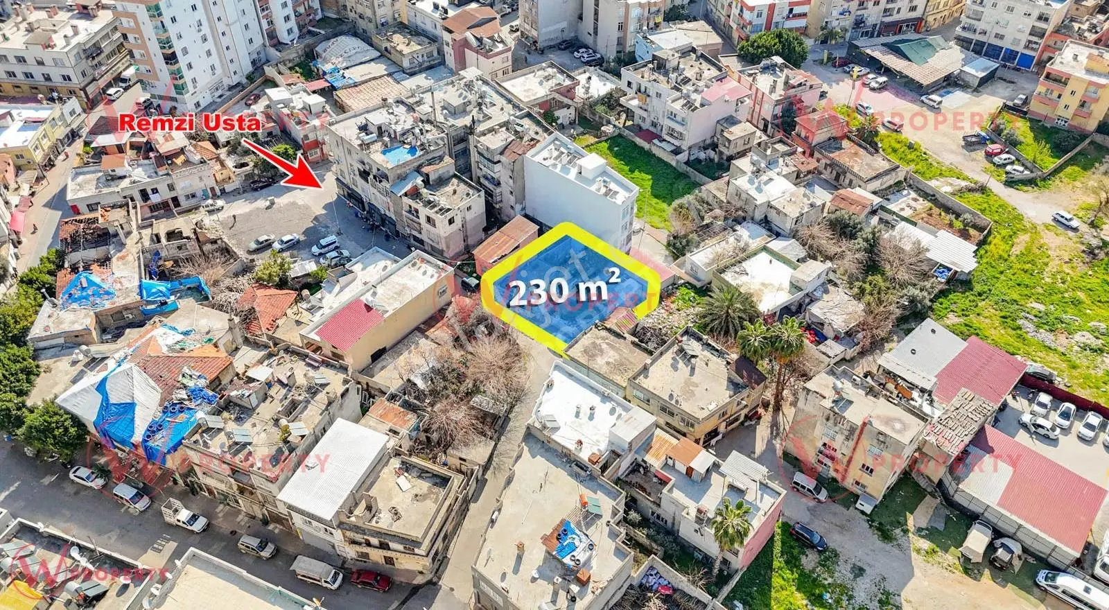 W Property Bahçe Mah.'de Kentsel Dönüşüm Bölgesinde 230m² Arsa