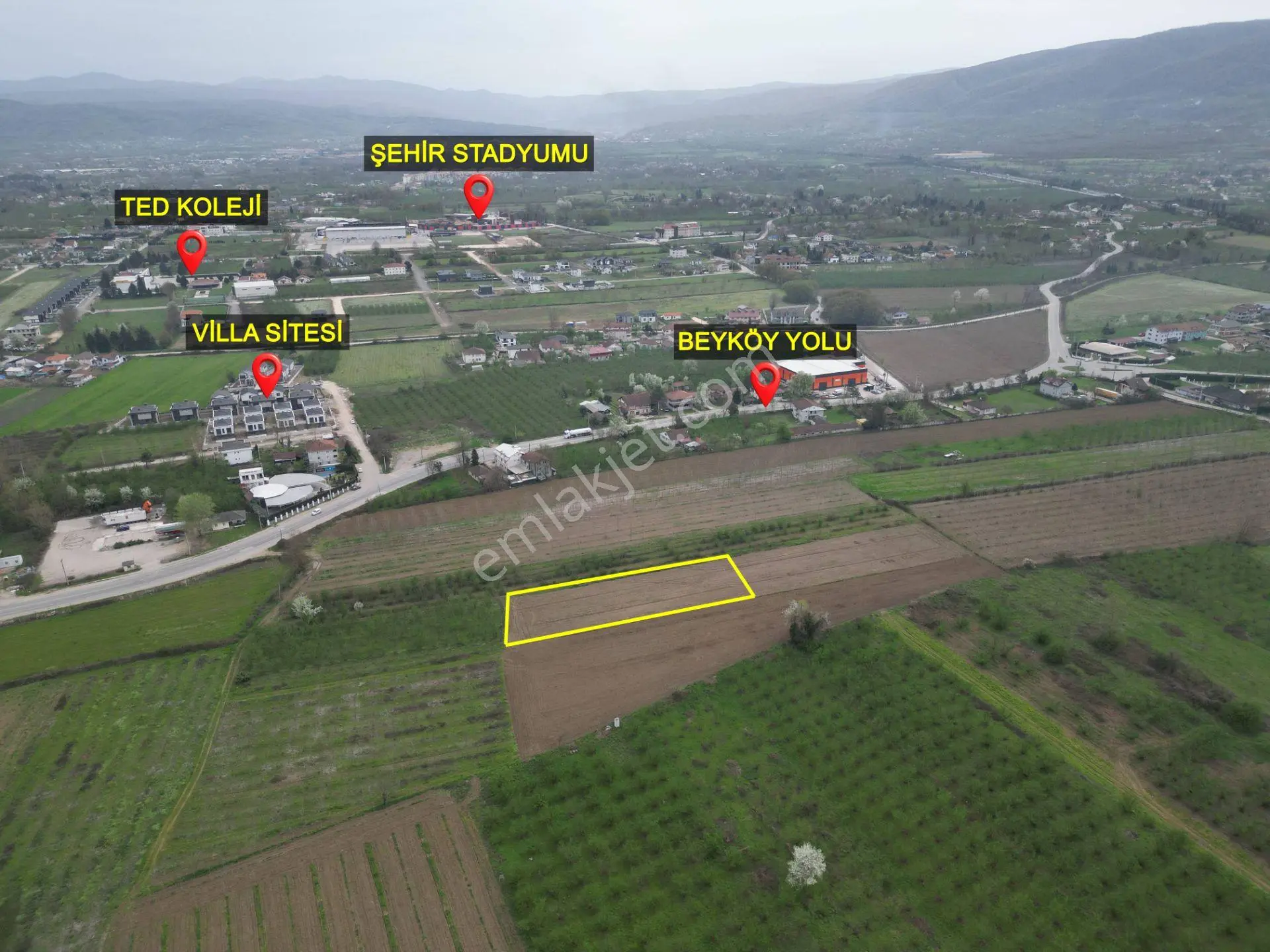Nv Gayrimenkul'den Düzce Merkez Sinirci Köyü’nde 1377 M2 Satılık Arazi - Görsel 2