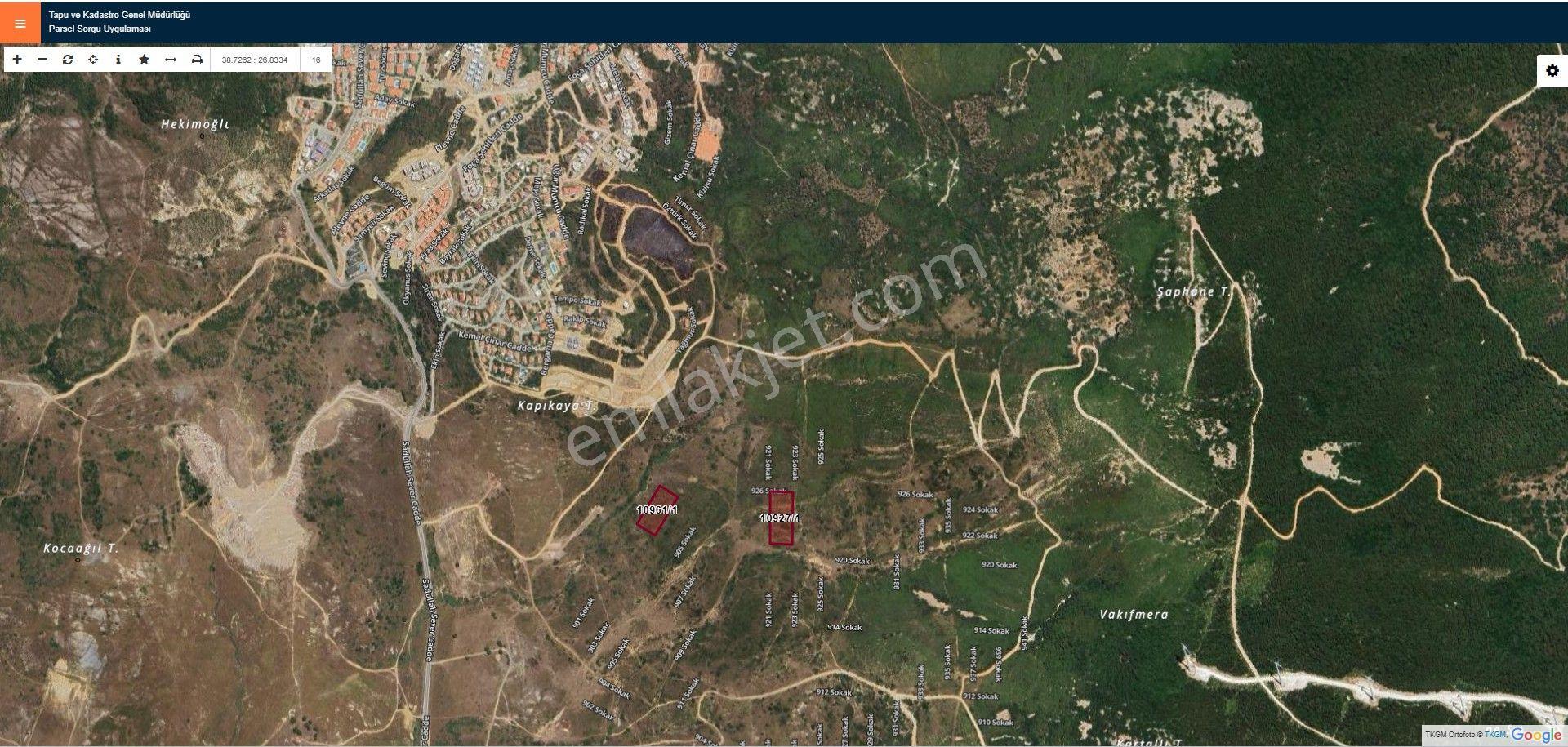 Yenifoçada Satılık İmarlı Yatırımlık 4992m2 Arsa