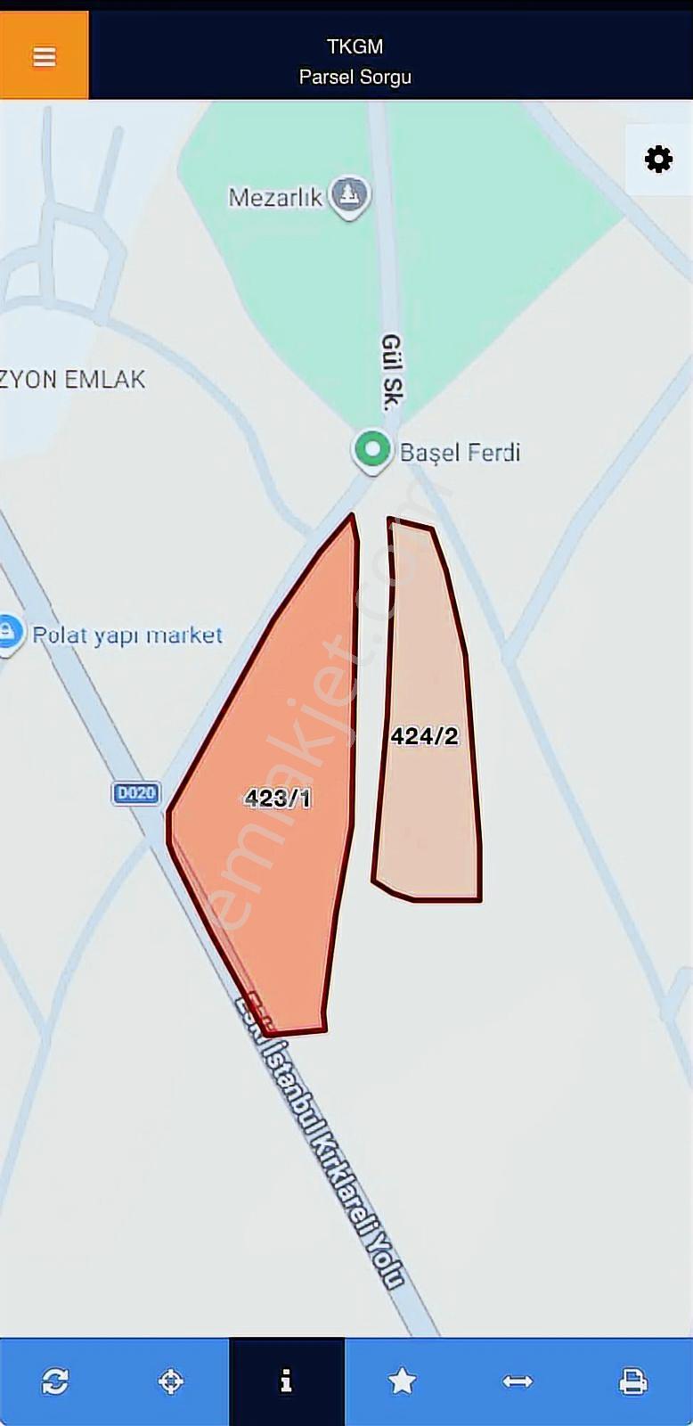 Çatalca Binkılıç'ta 948 M2 Hisseli Muhteşem Konumda İmralı Arsa - Görsel 2