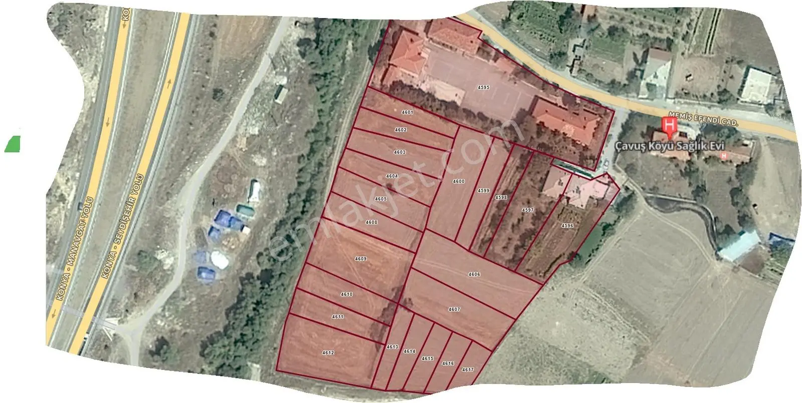 Özpınar,dan Çavuş Köyü Yolu ,suyu Olan Okul Yanı 602 M2 Bahçe - Görsel 9