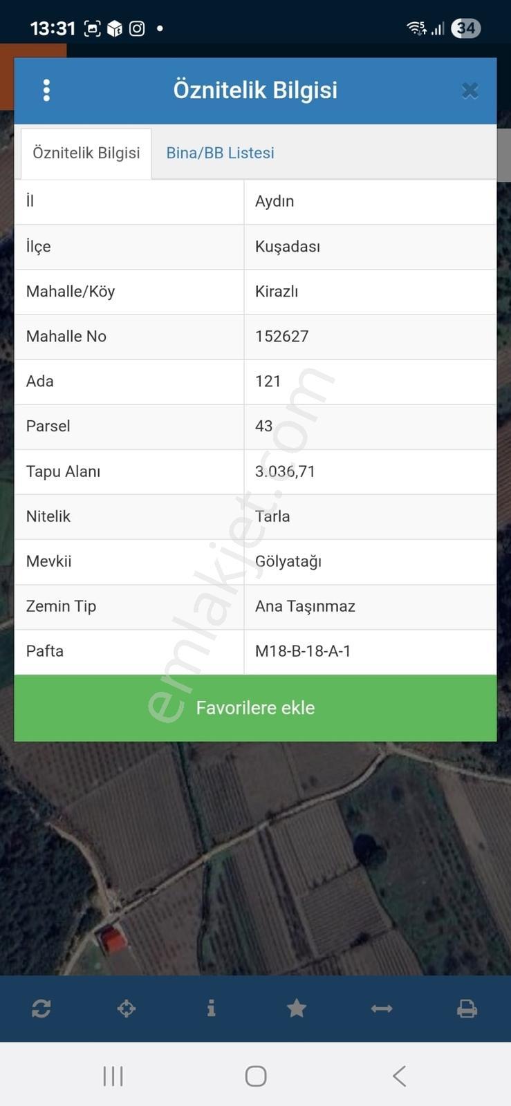 Kuşadası'nın Gözdesi Kirazlı'da Tek Tapu 3 Dönüm Üzüm Bağı - Görsel 6