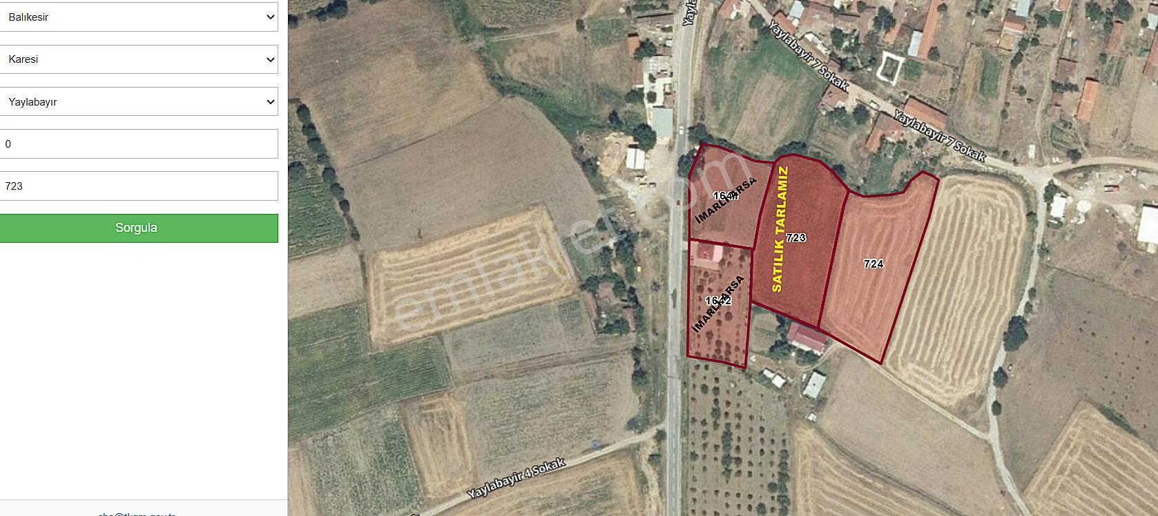 Balıkesir, Karesi Yaylabayır'da 3.450 M2 Köy İçi Satılık Tarla - Görsel 5