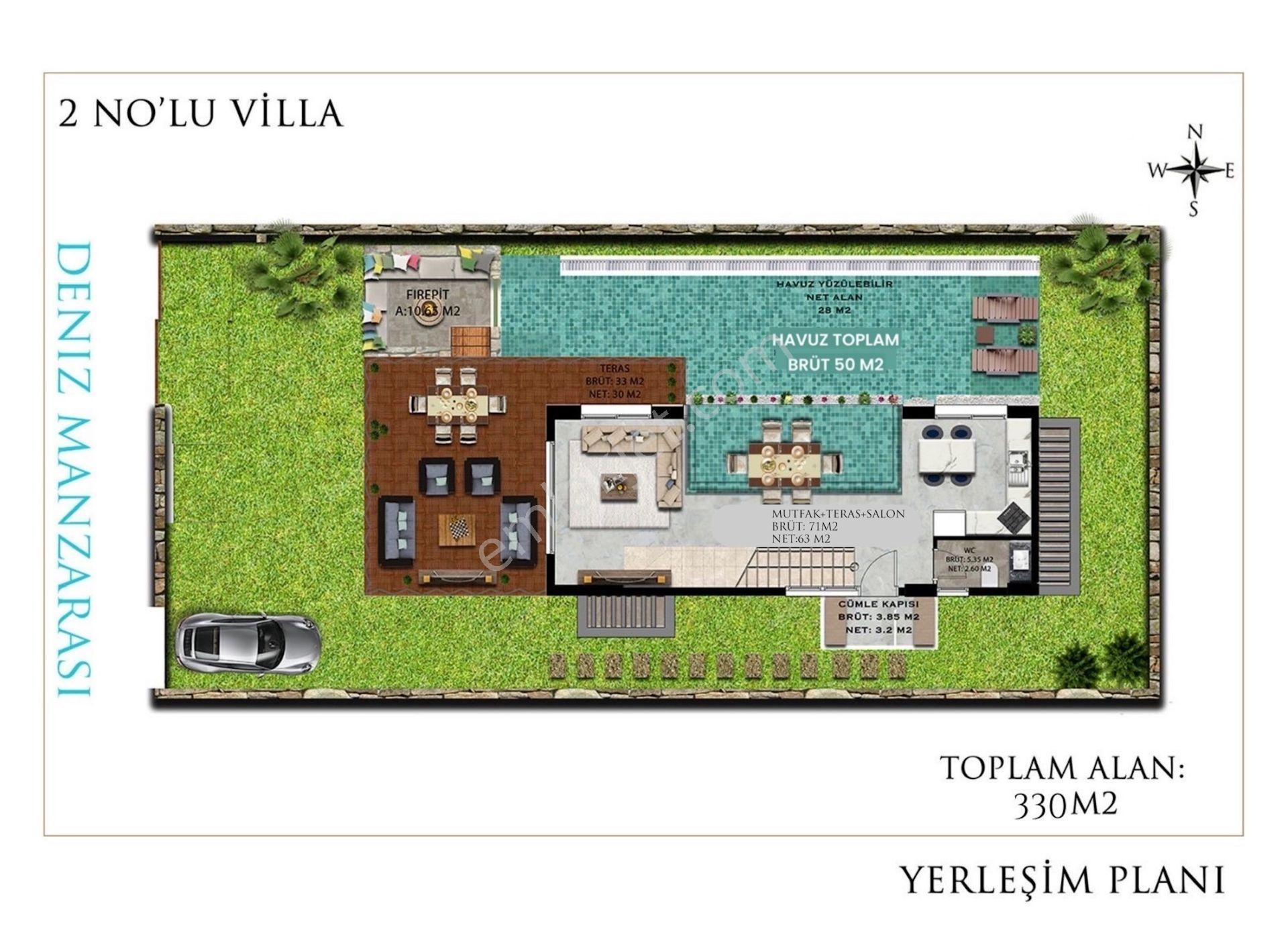 Kuşadası Yayla Köy'de Satılık Özel Havuzlu Köşe Konumlu 4+1 Villa - Görsel 8