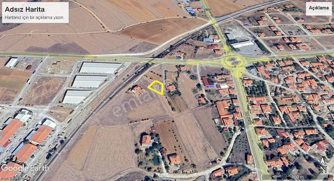 Yuvam Gayrimenkul'den Uşak Eşme Elvanlar Mah.satılık 542m2 İki Kat Konut İmarlı Arsa