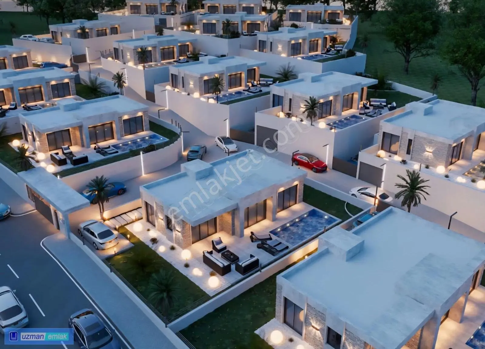 Kusadası Kirazlı Bölgesinde Tek Katlı 3+1 Yenı Projede Villalar - Görsel 15