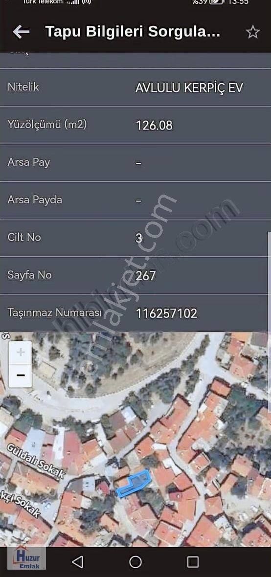 Sandıklı İlçe Merkezinde 126 M2 Satılık Arsa