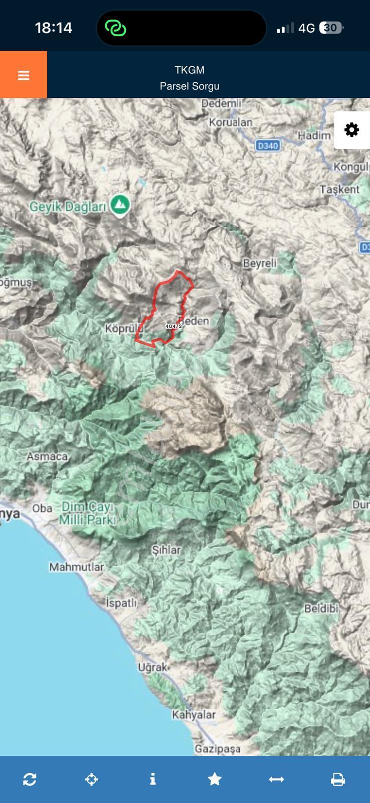 Gündoğmuş / Akyarda 6500 M2 Acil Yatırımlık - Görsel 3