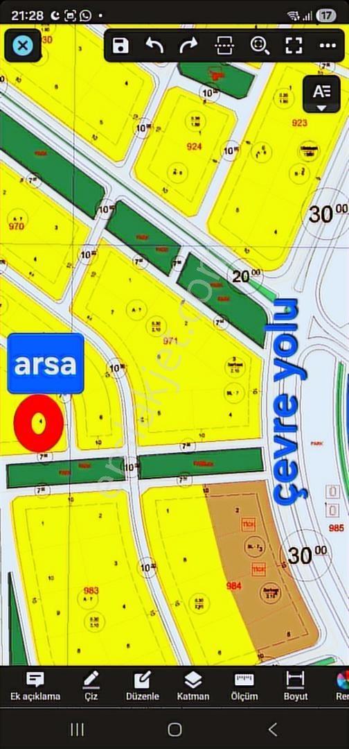 Hakev'den Fakülte Bölgesin'de 1900 Metre Blok Arsası Satılıktır - Görsel 23