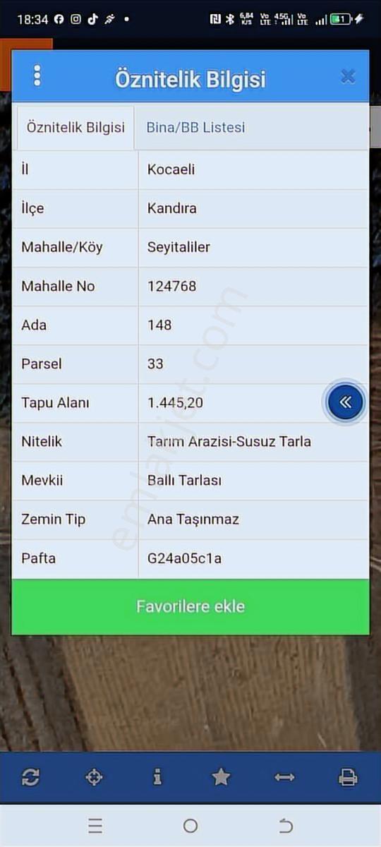 Kandıra Seyitalilerde Köye Yakın 1.445 M2 0.05 İmarlı Resmiyollu - Görsel 28