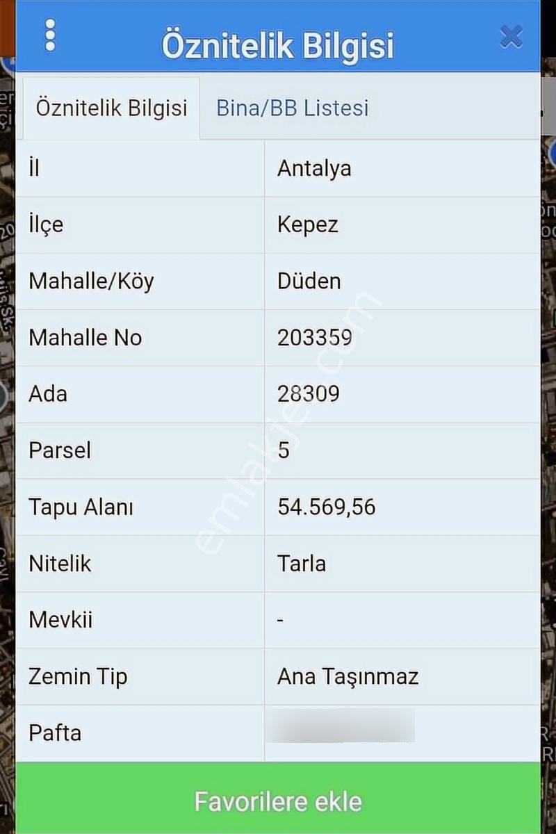 Antalya Altınova Düden Mahalesi Ortanca Sokak Da 600 M2 Arsa - Görsel 12