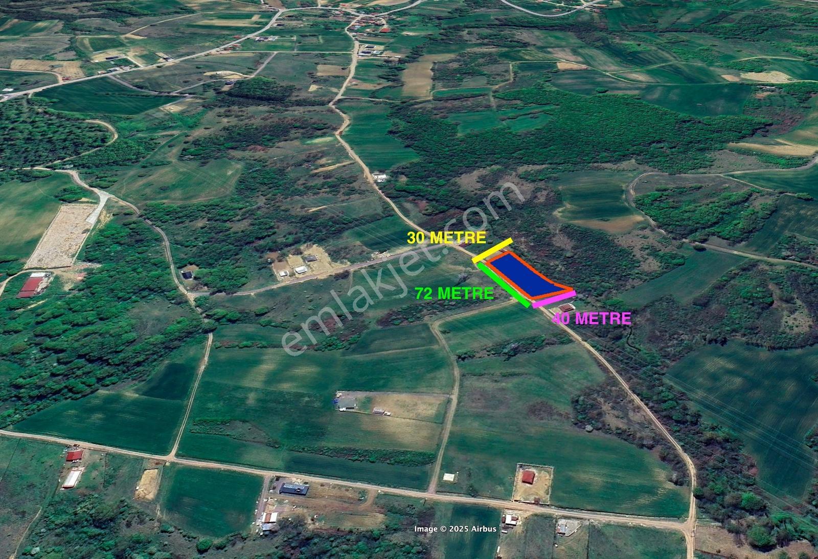 Körfez Himmetli -2524m² Tarla -yola 72m Cephe- Elektrik & Su Var - Görsel 22