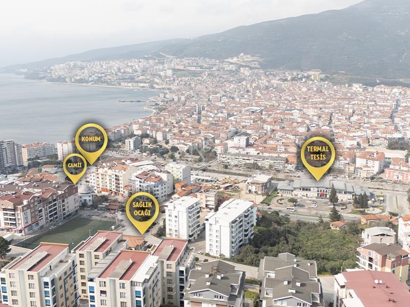 C21 Cius; Hisarda Panoramik Körfez Manzaralı 3 Cepheli Daire - Görsel 23