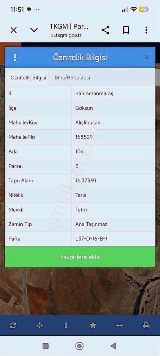 Tok Emlak'tan Alışlıbucak Mahallesi'nde Satılık Arazi - Görsel 3