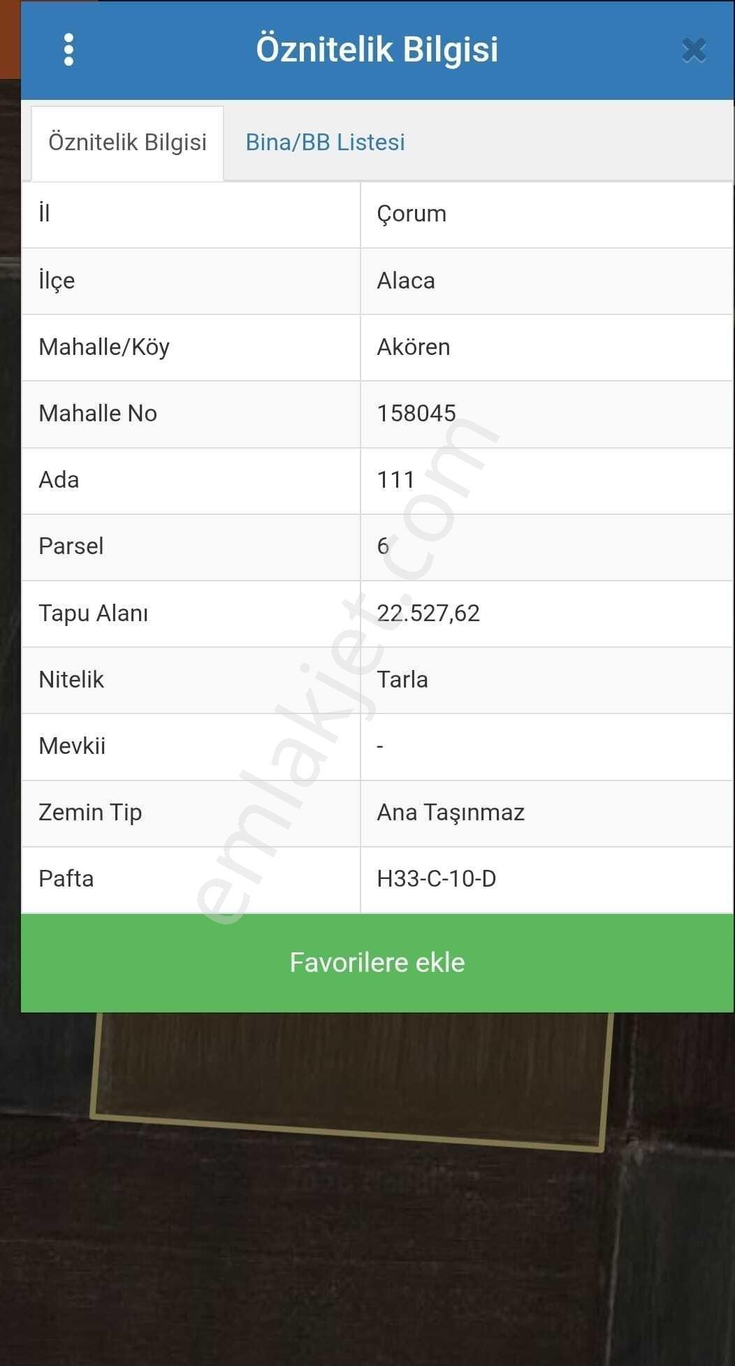 Çorum Alaca Akören De 22527 M² Tarım Alanı İmarlı Satılık Arsa - Görsel 2