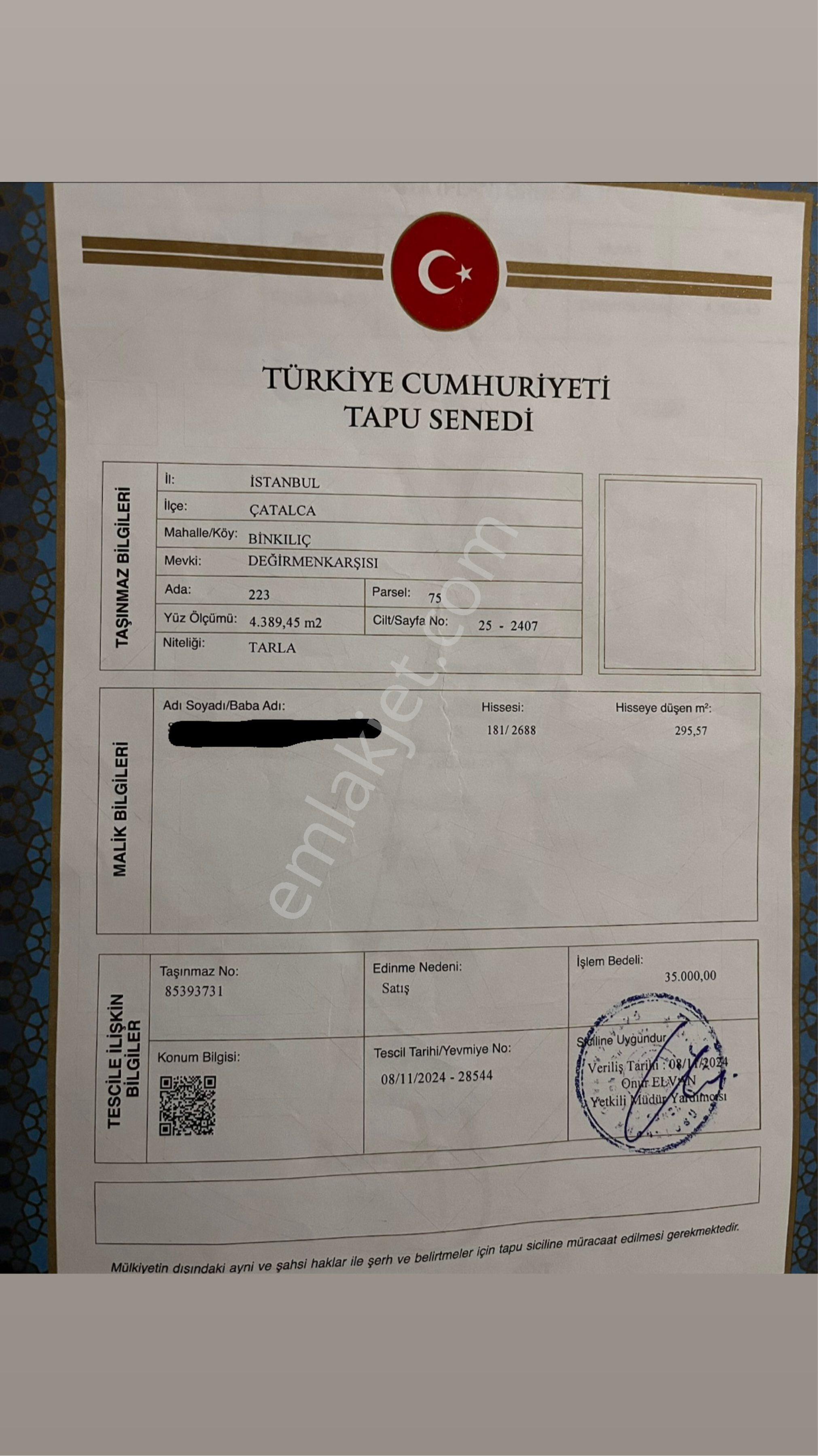 İstanbul Çatalca Tarla - Görsel 4
