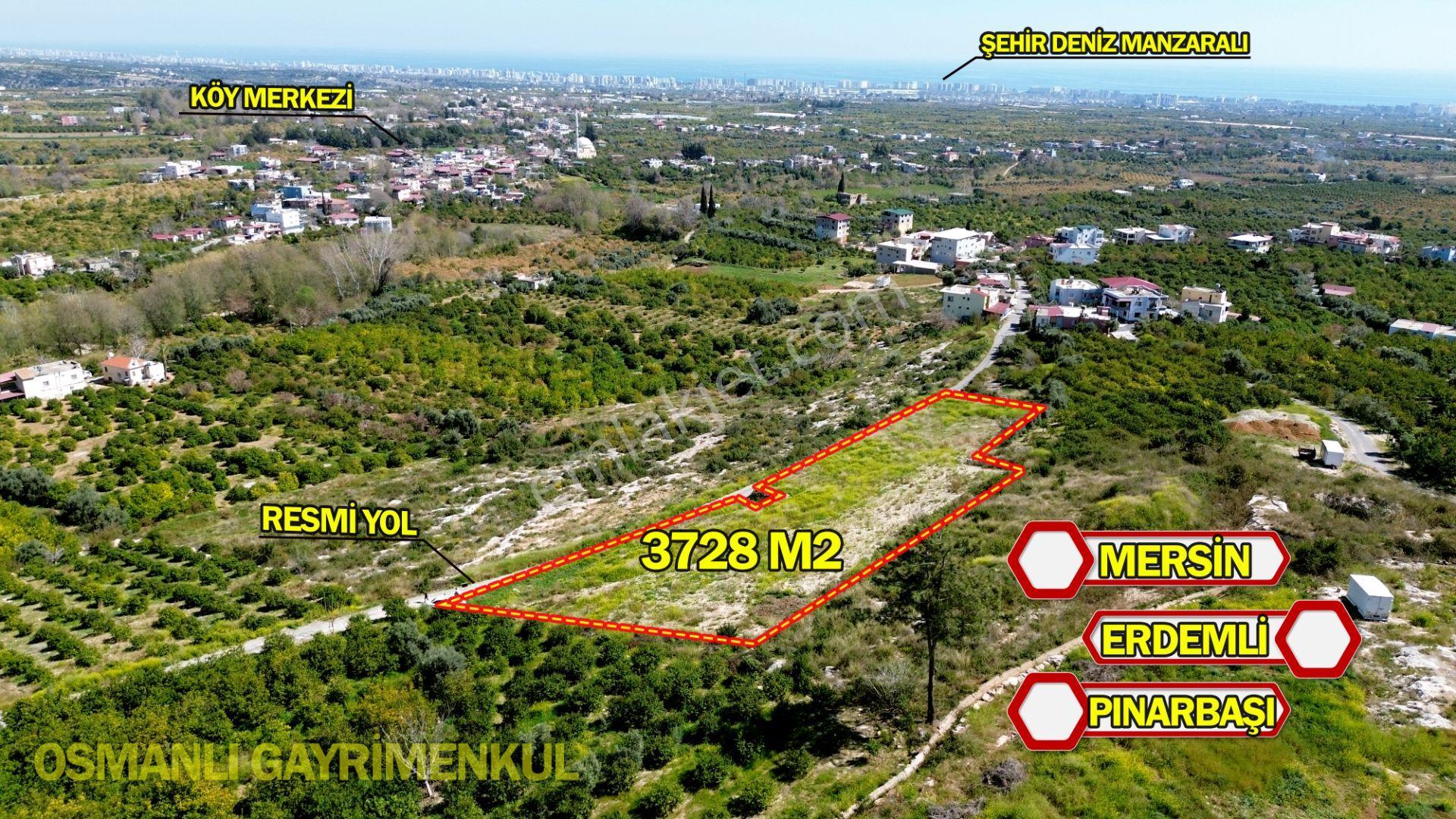 Mersin Erdemli'nin Pınarbaşı Mah. Satılık 3728 M2 Parsel