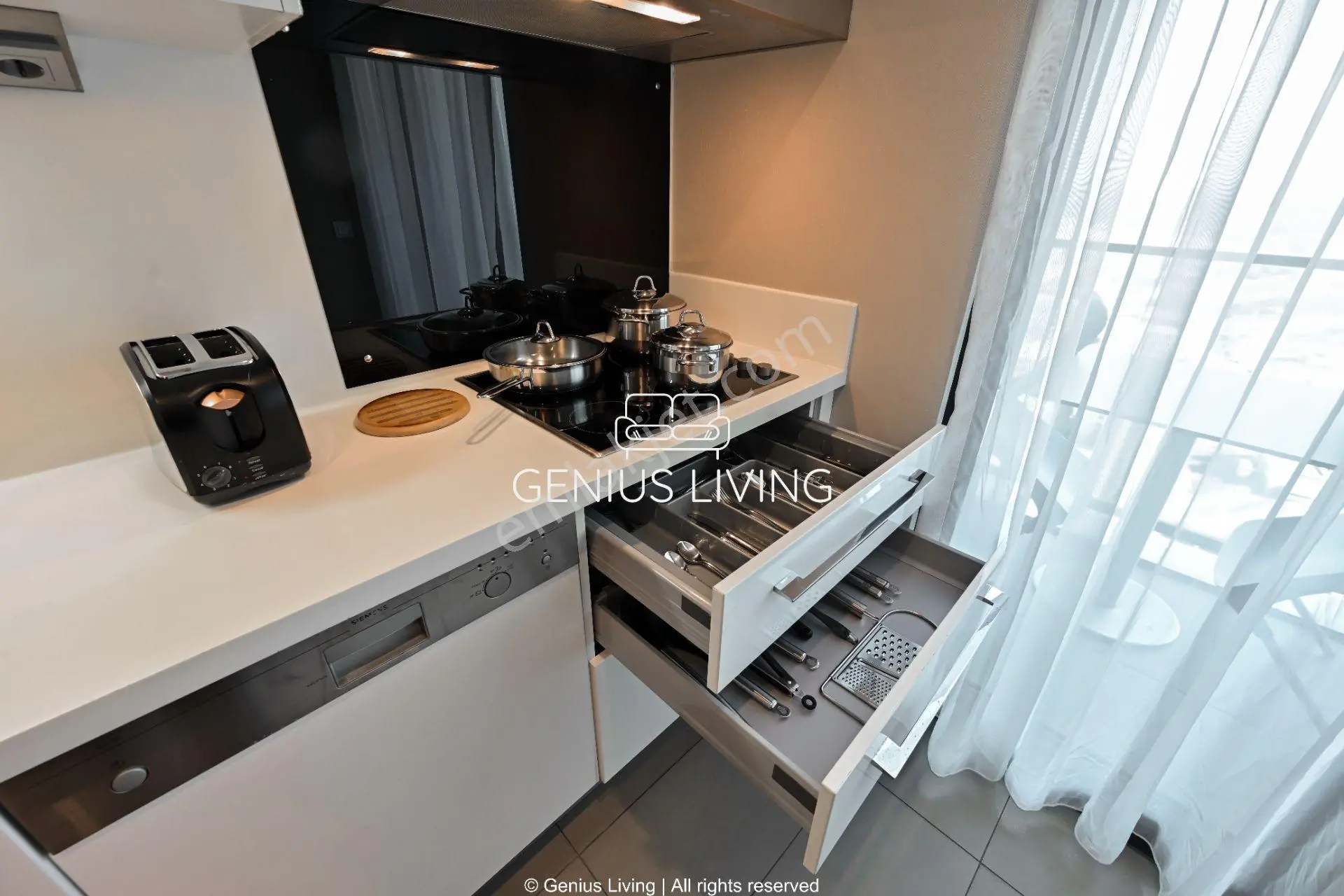 Tem | | 1+1 Lüks Residence | Havuz+gym+sauna | Günlük & Aylık Kiralık - Görsel 5