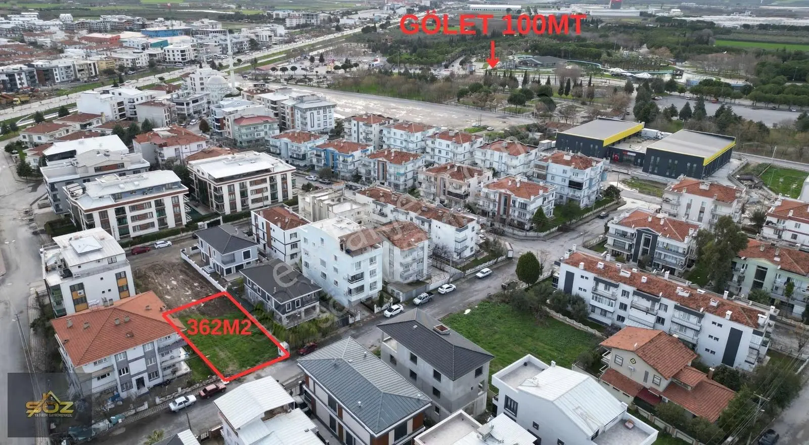 Atatürk Mh. Gölete 100mt 362m2 Konut İmarlı Satılık Arsa