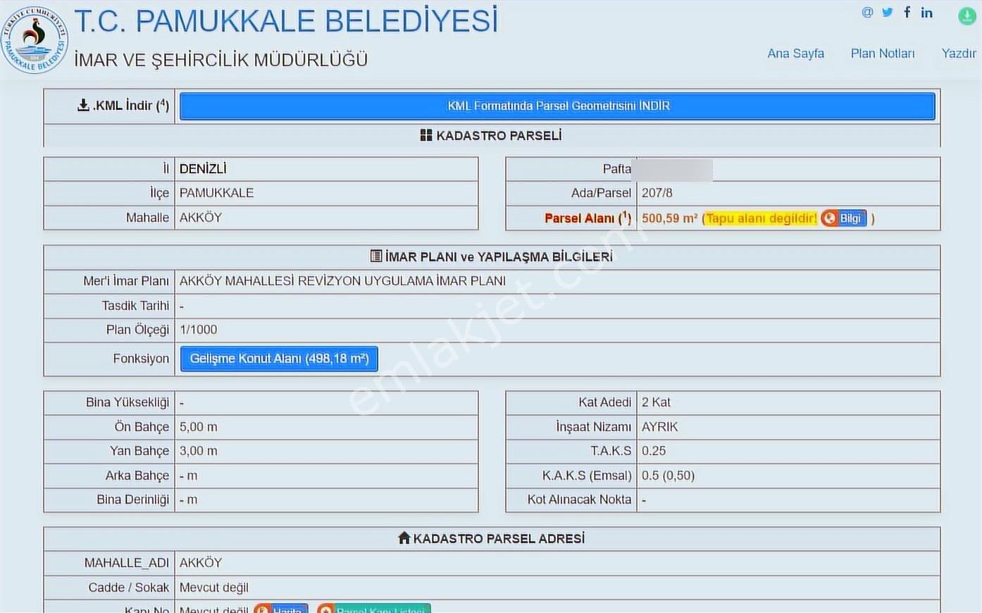 Pamukkale Akköy'de Satılık İmarlı Parseller - Yatırım Fırsatı! - Görsel 6