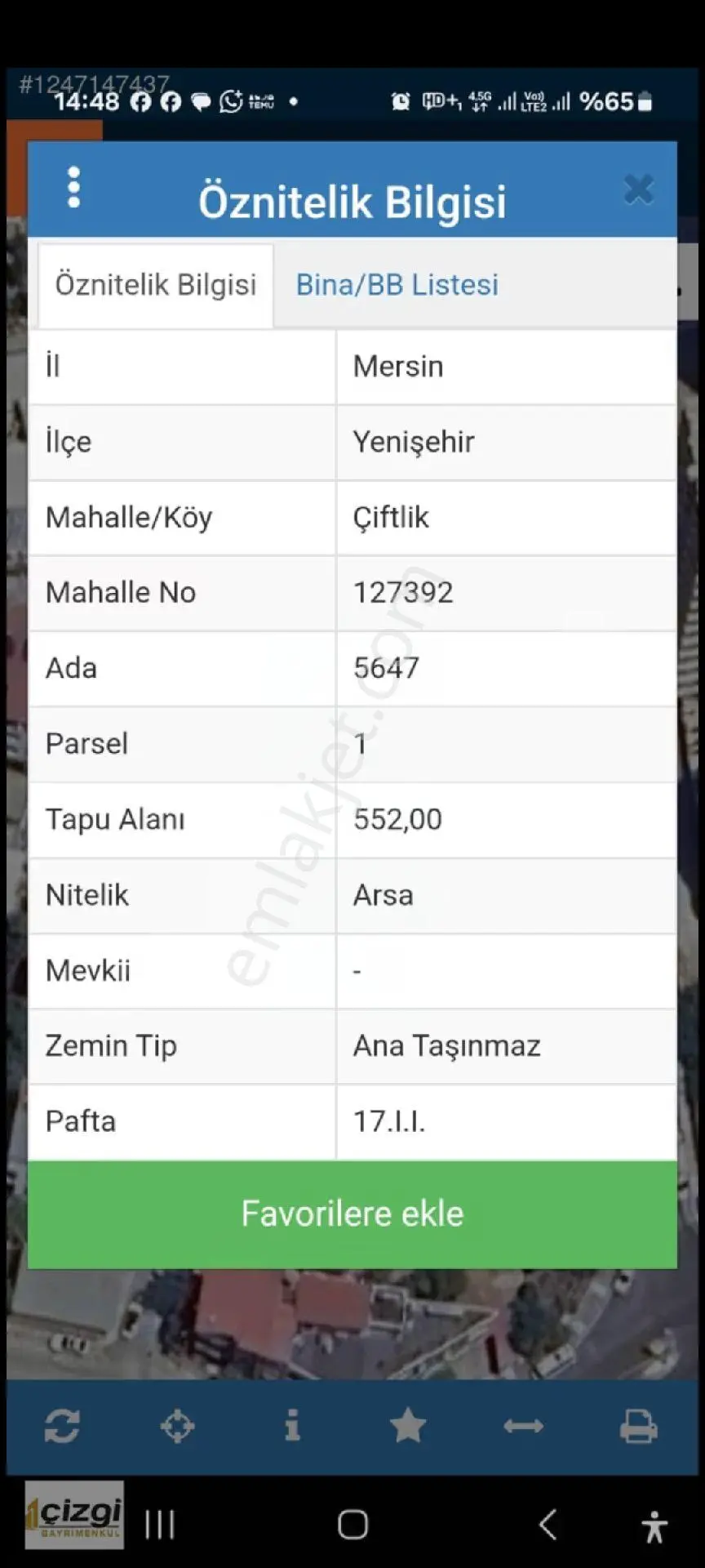 Mersin-merkez Yenişehir/ Çiftlik Mahallesinde Satılık Arsa - Görsel 2