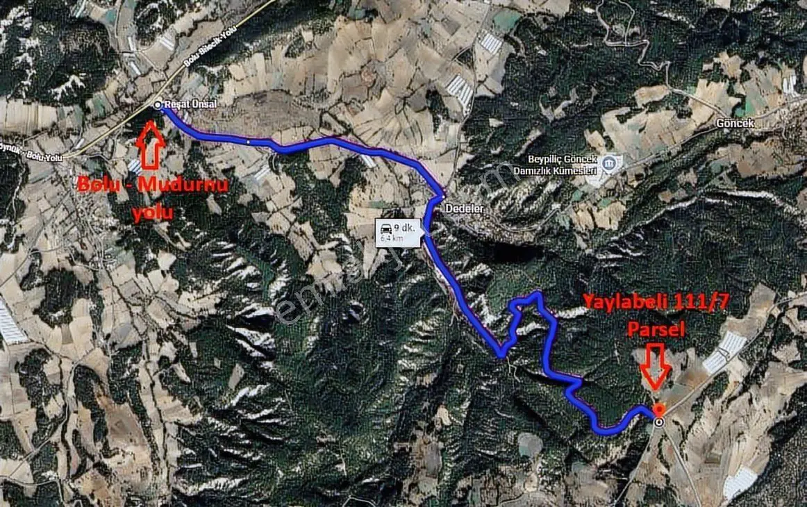 Yepa Emlak | Yaylabeli Köyü Yol Kenarı Yatırımlık 2.461 M² Tarla