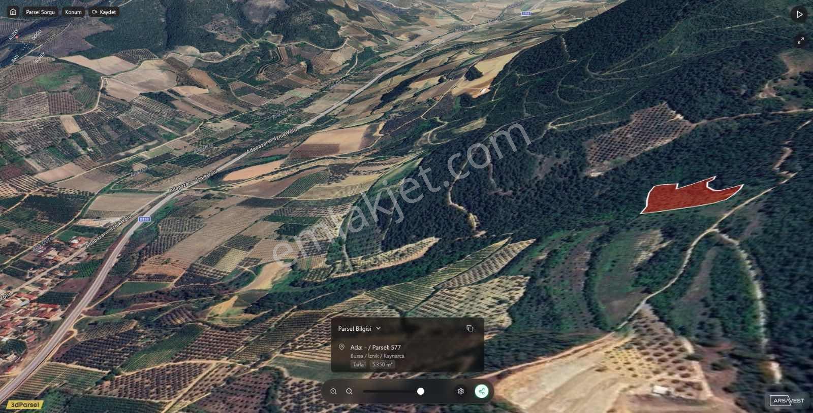 İznik Kaynarca'da Satılık 5350m² Tarla Vasfında Arazi - Görsel 10