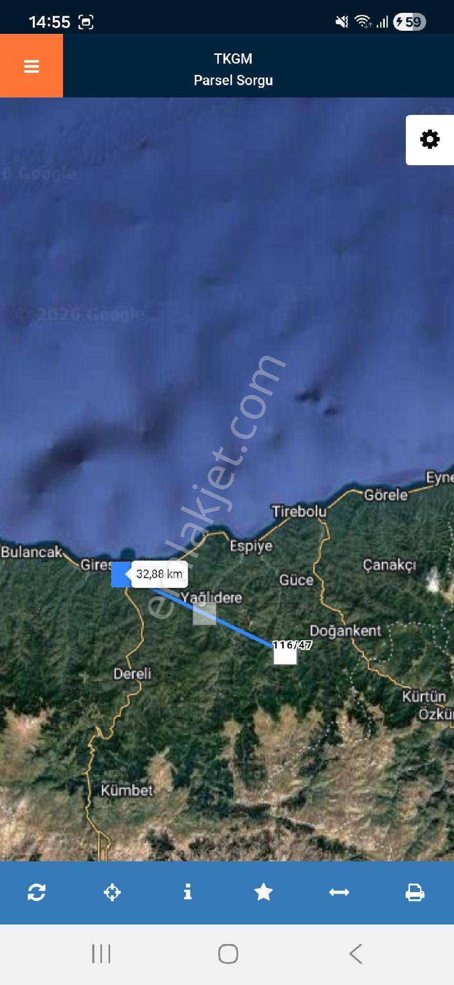 Giresun Espiye Seydiköy 5475 M2 Tamamı Fındık Bahçesi Köy Manzaralı - Görsel 6