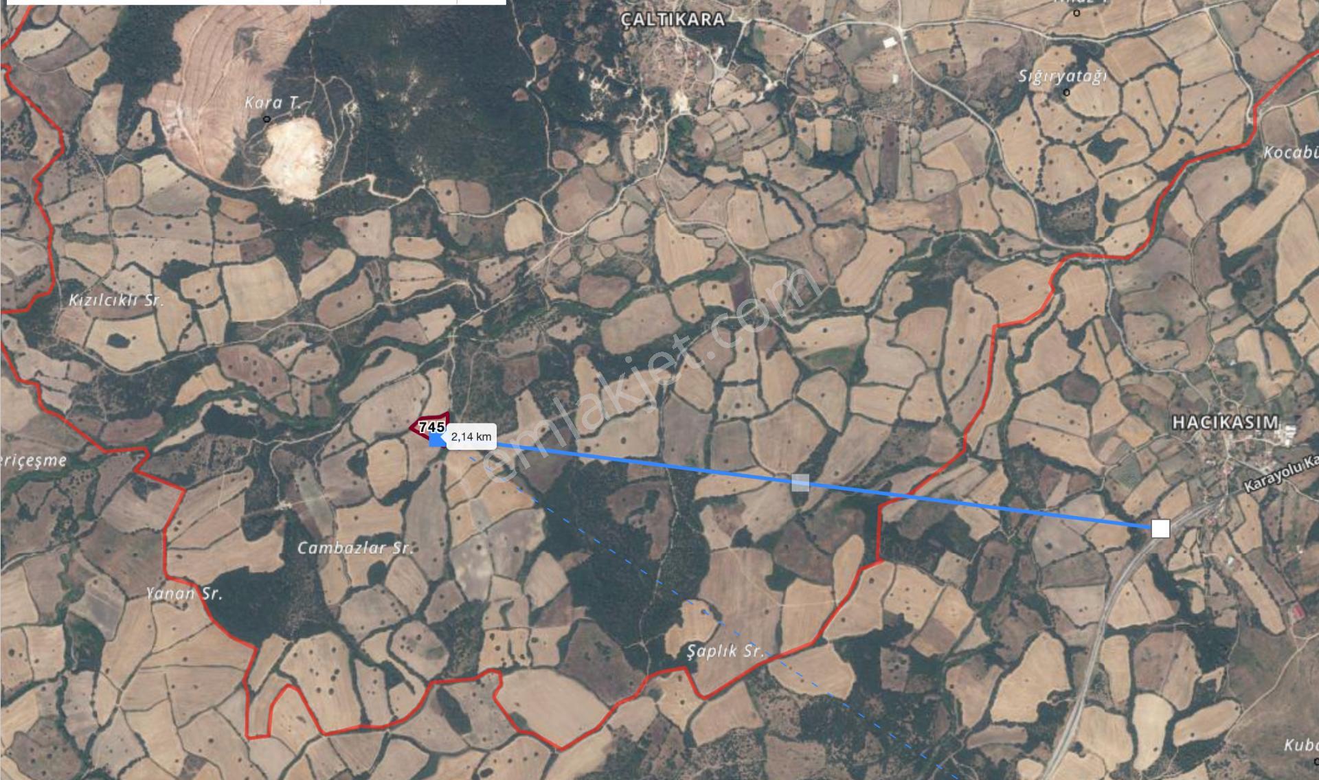C21 Cius; Çanakkale Çan Çaltıkara Satılık 6.000m2 Tarla - Görsel 13