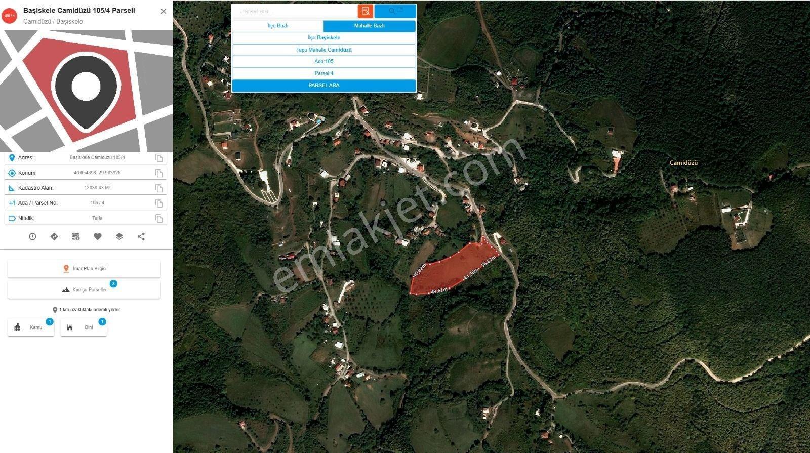 Altın Emlak'tan Başiskele Camidüzü Mh.de Satılık Köyiçi İmarlı Arsa - Görsel 11