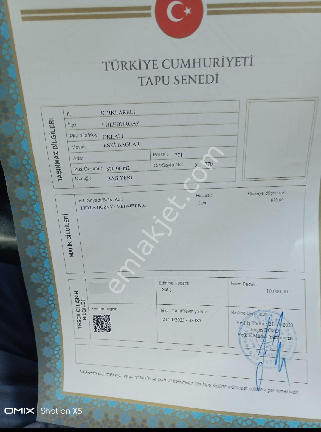 Müstakil Tek Tapu Bağ Yeri 870 M2 Köyün Dibinde - Görsel 5