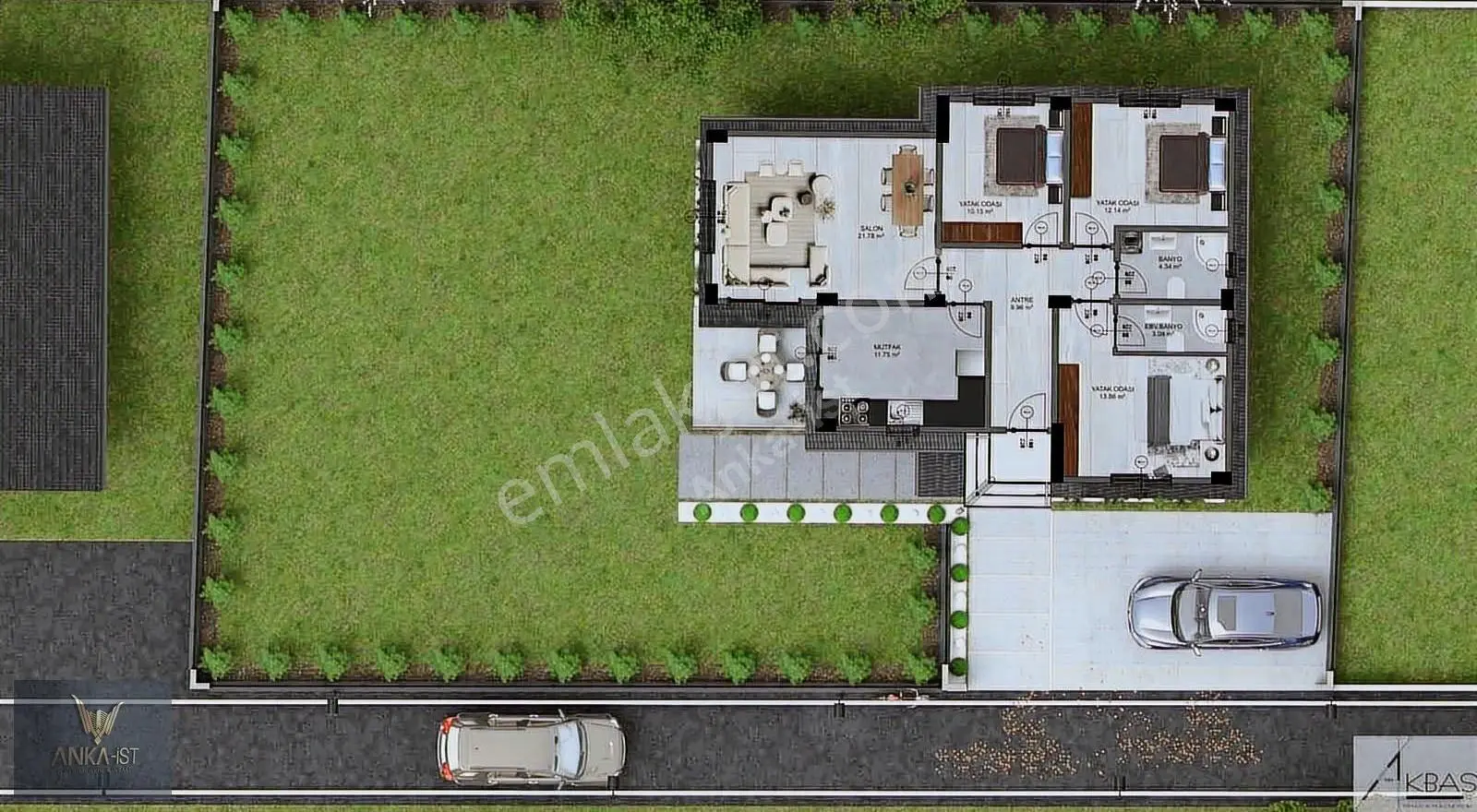 Proje Halinde Satılık Villa Ve Arsası