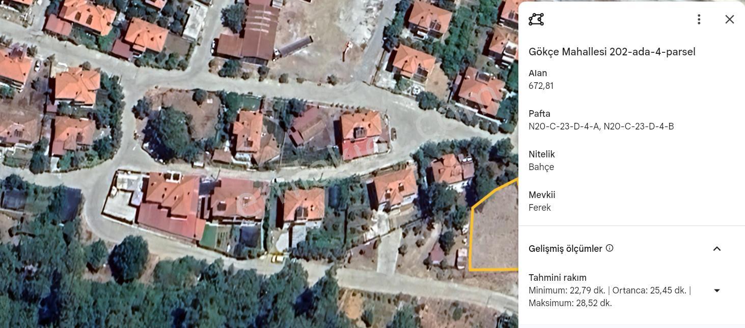 Gökçe'de Villa İmarlı Satılık Arsa - 672m² - Görsel 7