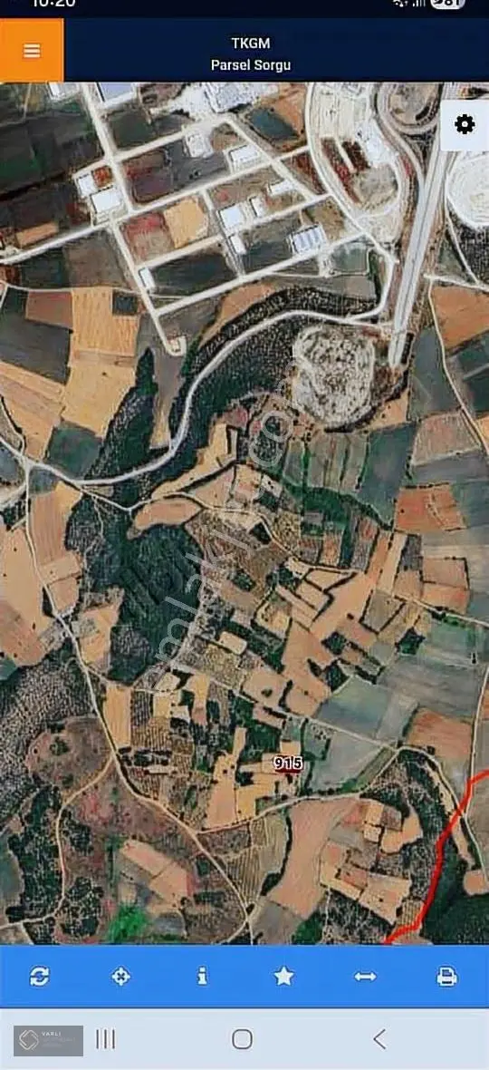 Başköy Bağlar Mevki İnde 1950 M2 Planda