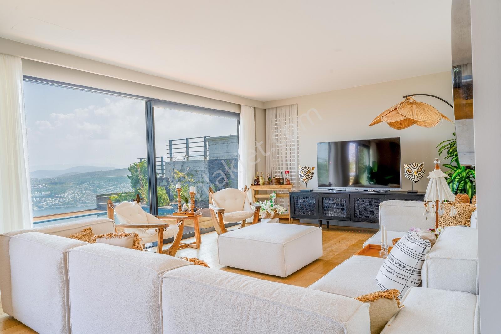 Bodrum Gündoğan'da Satılık Marka Projede Deniz Manzaralı Villa - Görsel 17