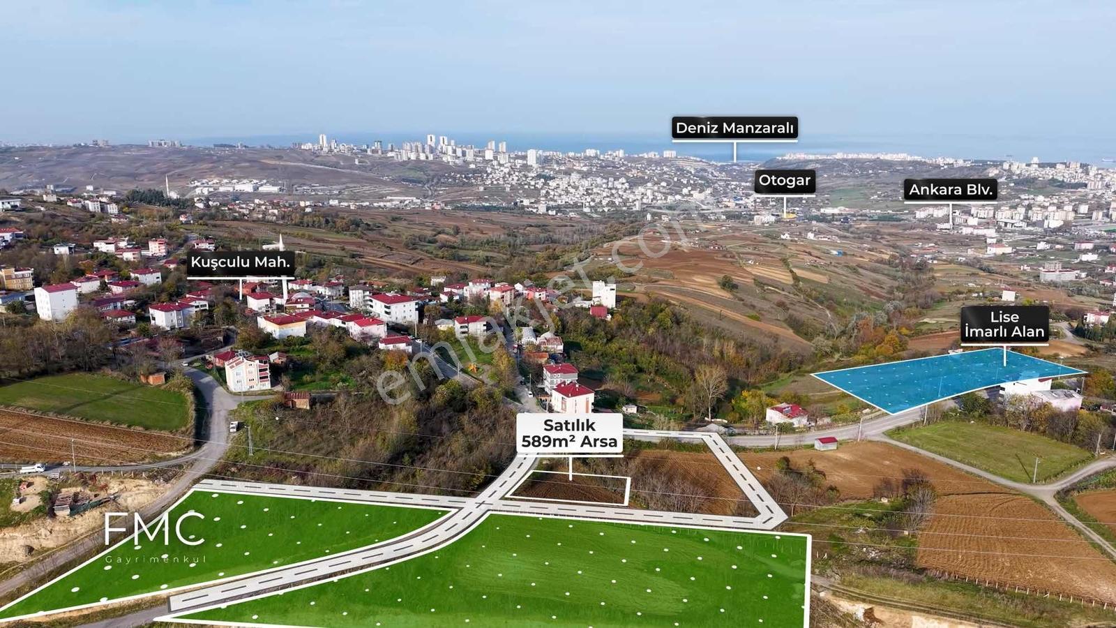 Fmc Gayrimenkul'den Panoramik Deniz Manzaralı Köşe Parsel Arsa - Görsel 12