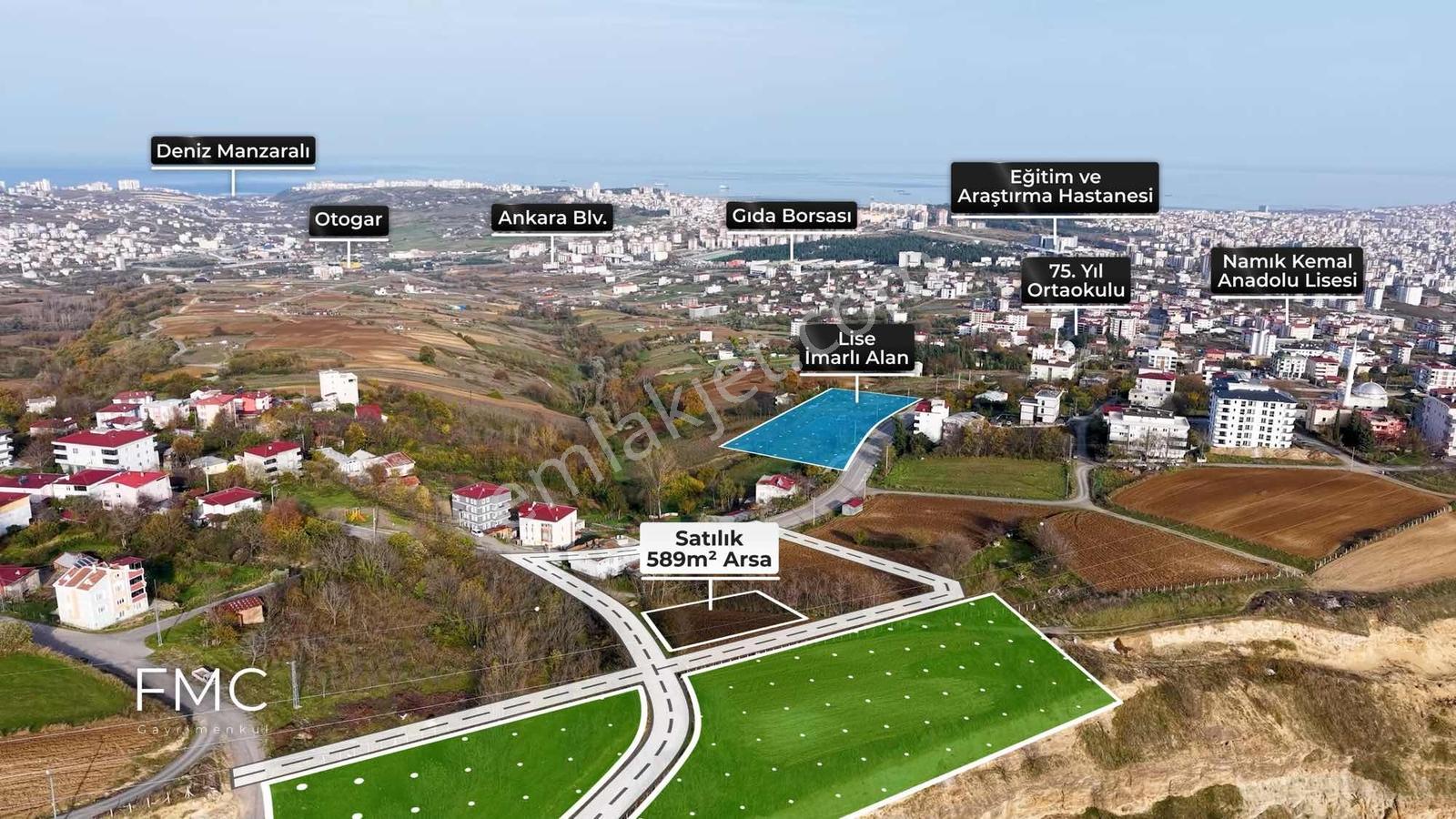 Fmc Gayrimenkul'den Panoramik Deniz Manzaralı Köşe Parsel Arsa - Görsel 9