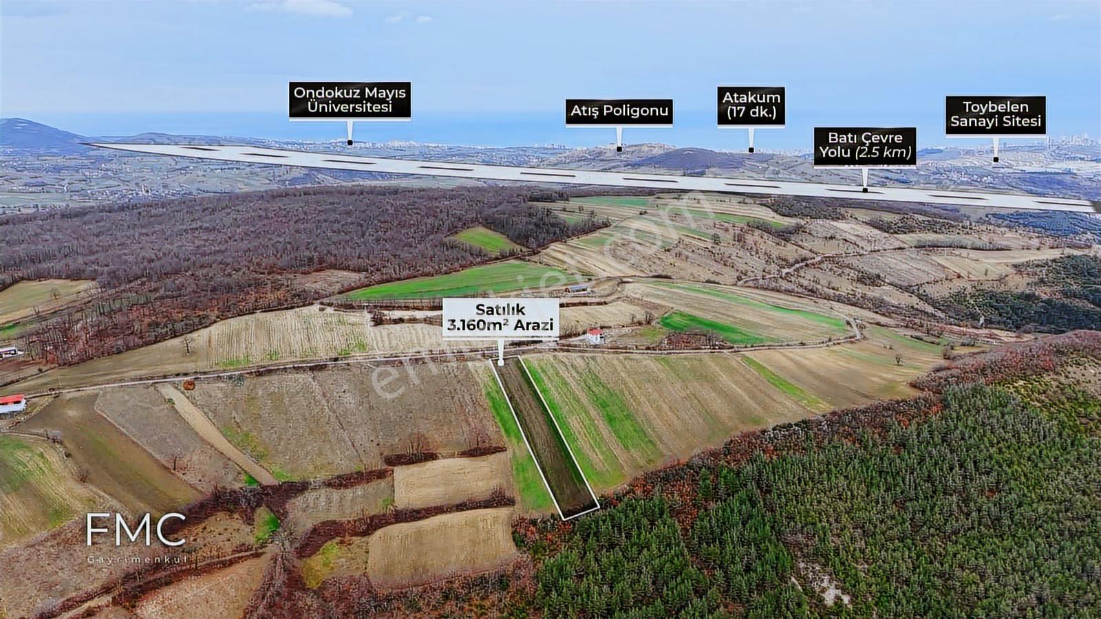Fmc Gayrimenkul'den Çatmaoluk'da Kadastro Yola Cephe 3160m2 Tarl