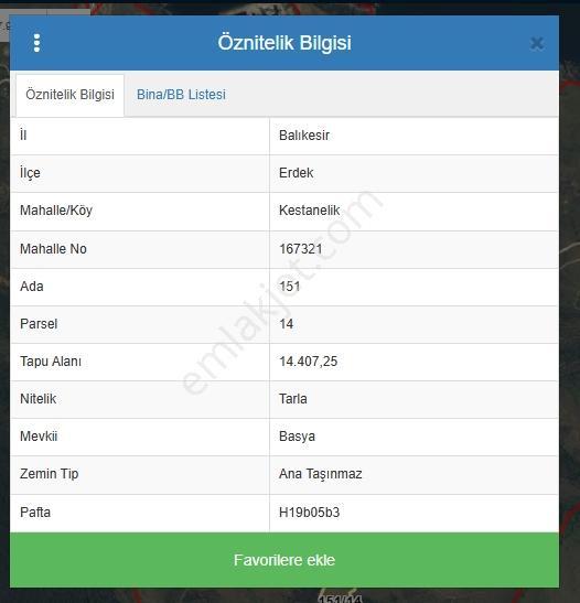 Erdek Kestanelik'te Satılık Deniz Manzaralı Arsa (14407 M²) - Görsel 3