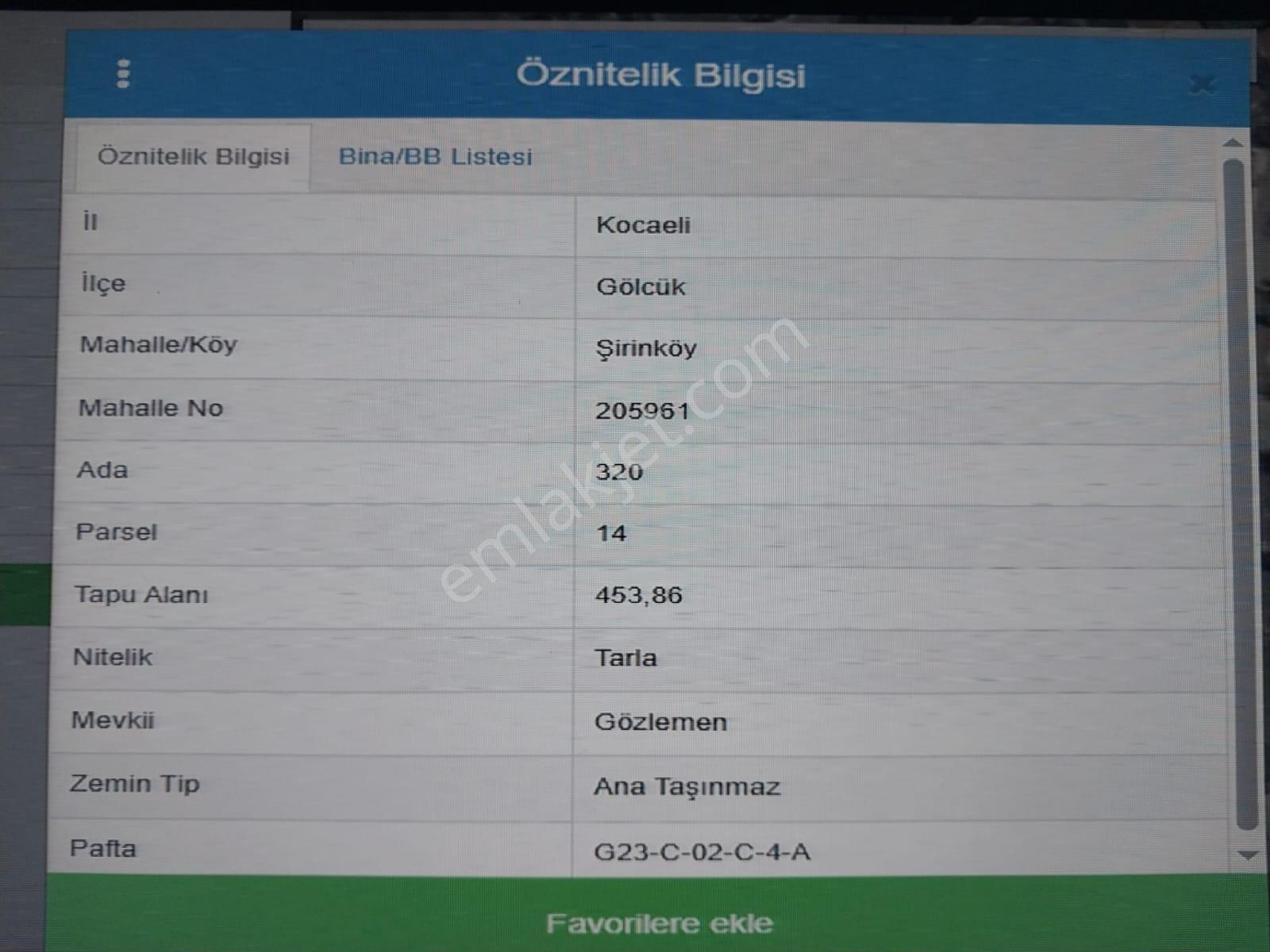 Kocaeli Gölcük Şirinköy Gözlementepede Satılık 454 M² Arsa - Görsel 2