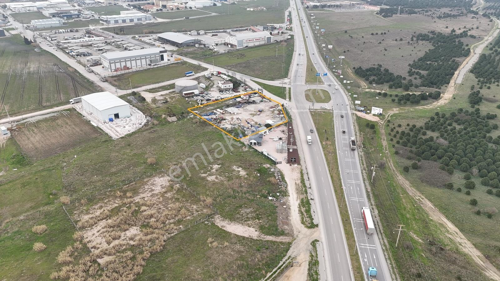 Bandırma Girişi Otoyola Ful Cephe Sanayi İmarlı Arsa 960m2 Hisse - Görsel 8