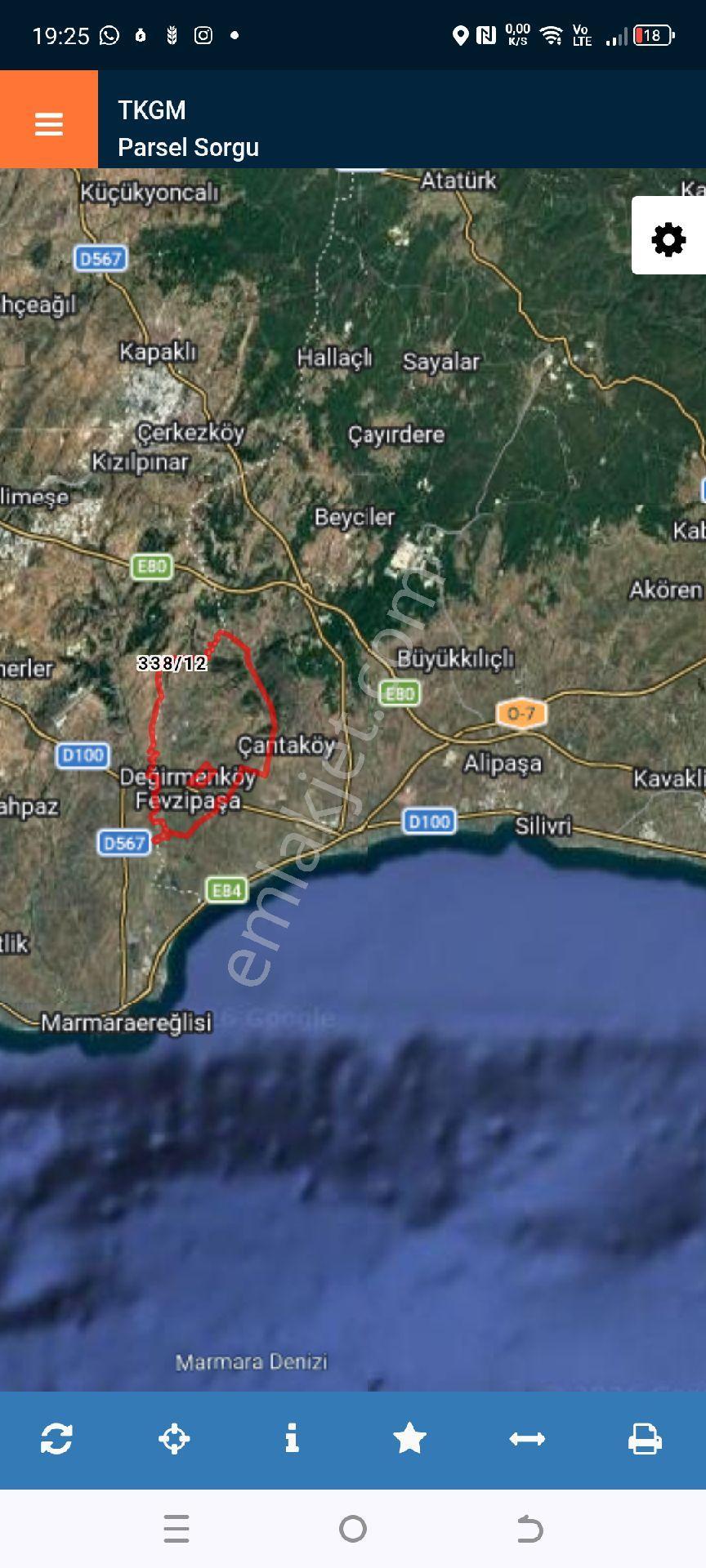My Ekipdenistanbul Silivri Değirmenköyde Çiftyola Cephe Köşebaşı Arazi - Görsel 7