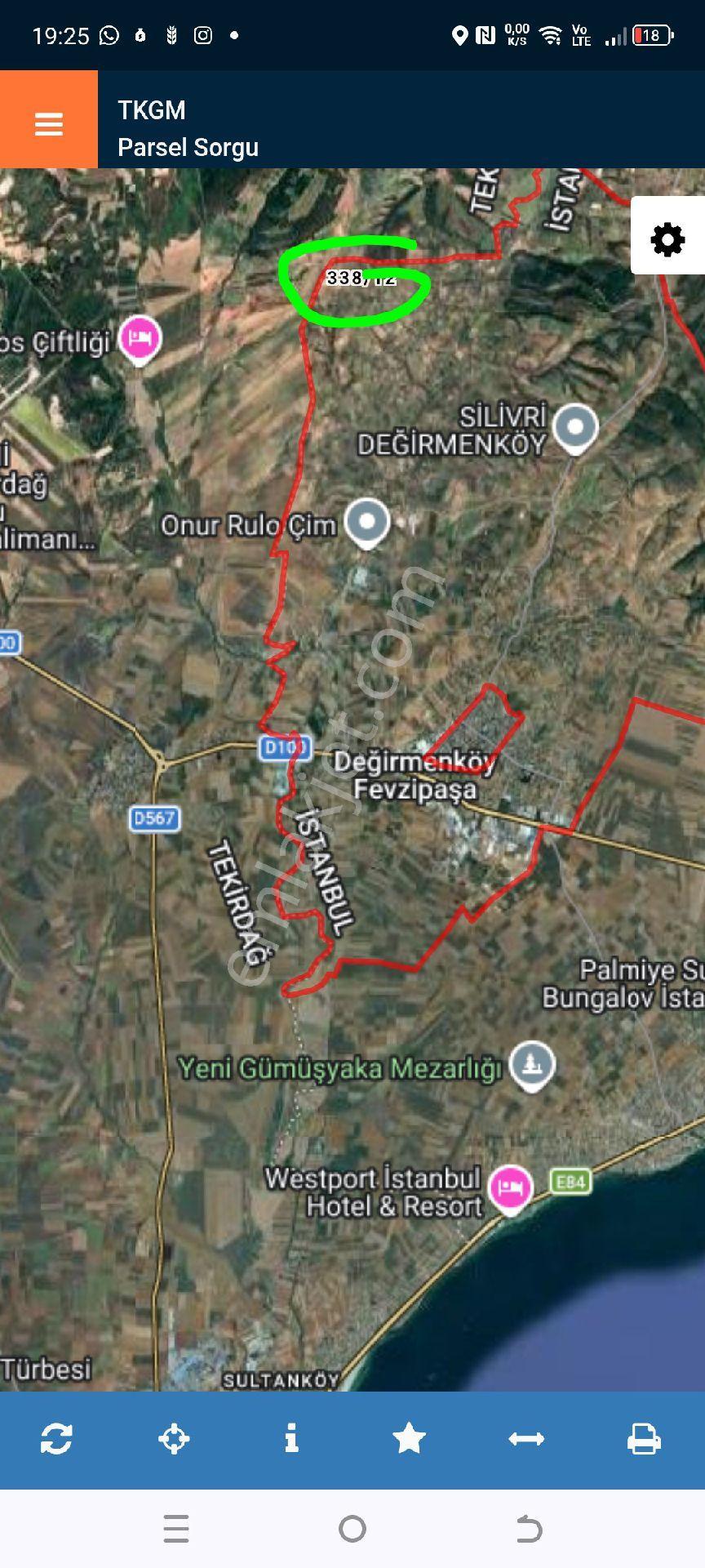 My Ekipdenistanbul Silivri Değirmenköyde Çiftyola Cephe Köşebaşı Arazi - Görsel 20