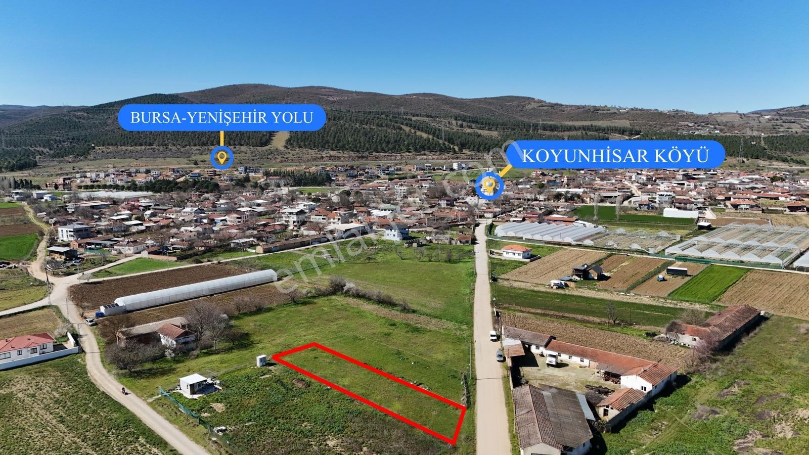 Bursa Yenişehir Koyunhisarda 890 M² Satılık Arsa | Yola Cephe - Görsel 3