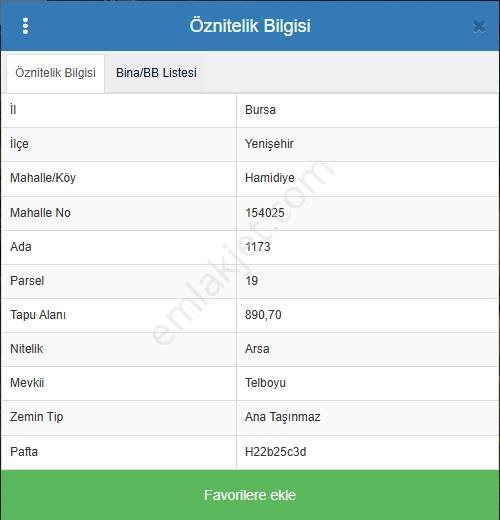Bursa Yenişehir Koyunhisarda 890 M² Satılık Arsa | Yola Cephe - Görsel 4