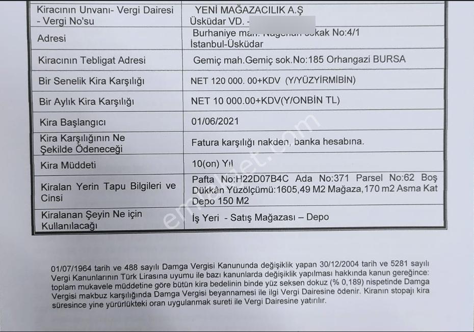 Bursa Yıldırım Piremir Mah.satılık İş Yeri Mağaza - Görsel 2