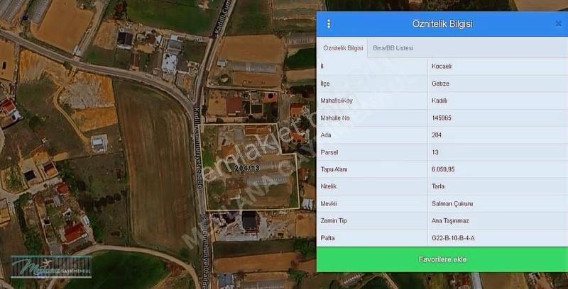 Gebze Kadıllı'da Satılık 1.200 M² Konut İmarlı Arsa - Görsel 6