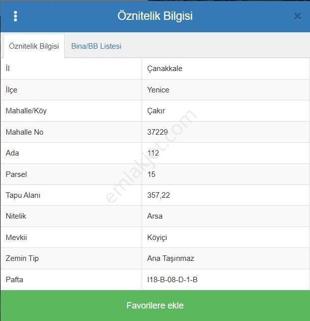 Yenice Çakır'da Konut İmarlı Satılık 357 M2 Yola Cepheli Arsa - Görsel 5