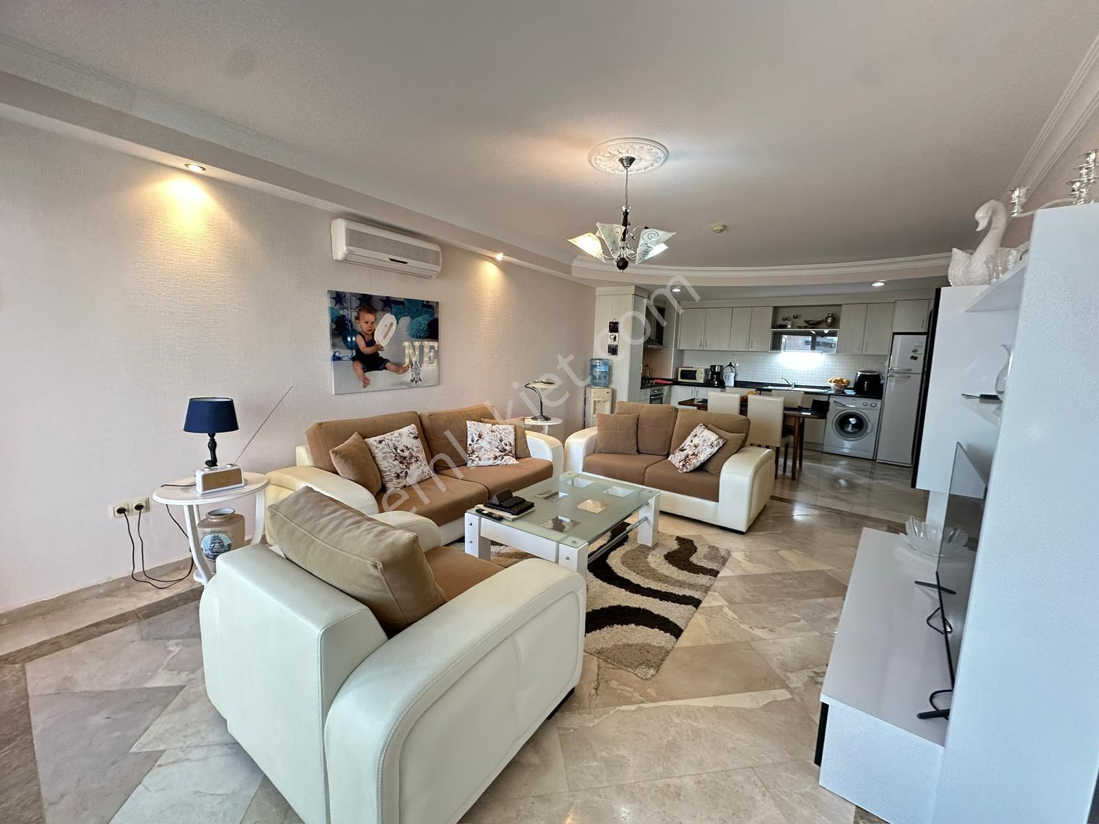 Alanya Mahmutlar 2+1 130 M2 Eşyalı Lüks Aktiviteli Aquapark - Görsel 21